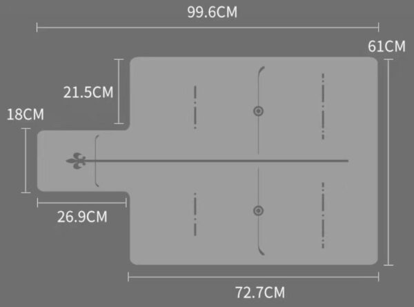 Reformer Pilates Yoga Mat Γκρι