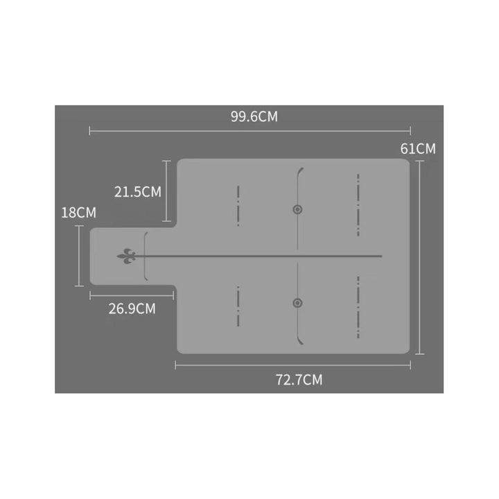 Reformer Pilates Yoga Mat Μωβ