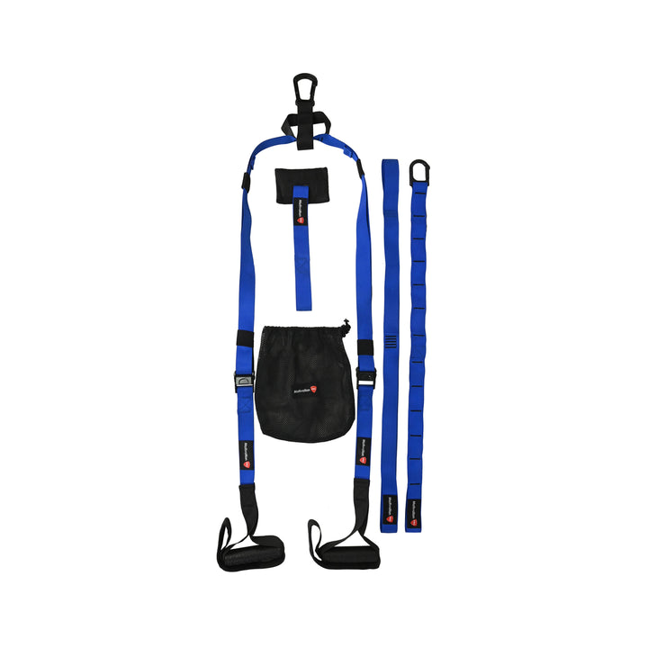 Ιμάντες Γυμναστικής Suspension Trainer – Σετ Προπόνησης με Λαβές &amp; Θήκη – Μπλε