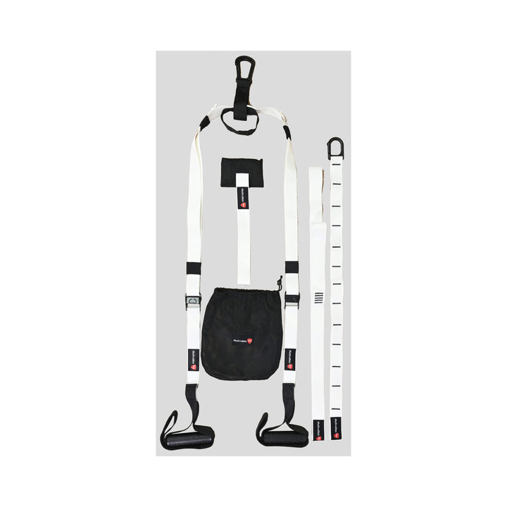 Ιμάντες Γυμναστικής Suspension Trainer – Σετ Προπόνησης με Λαβές &amp; Θήκη – Λευκό